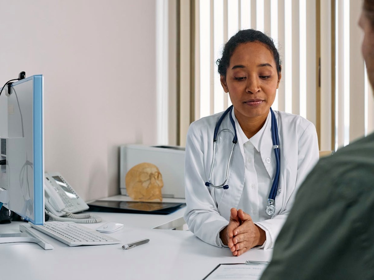 Healthcare clinician preparing patient care