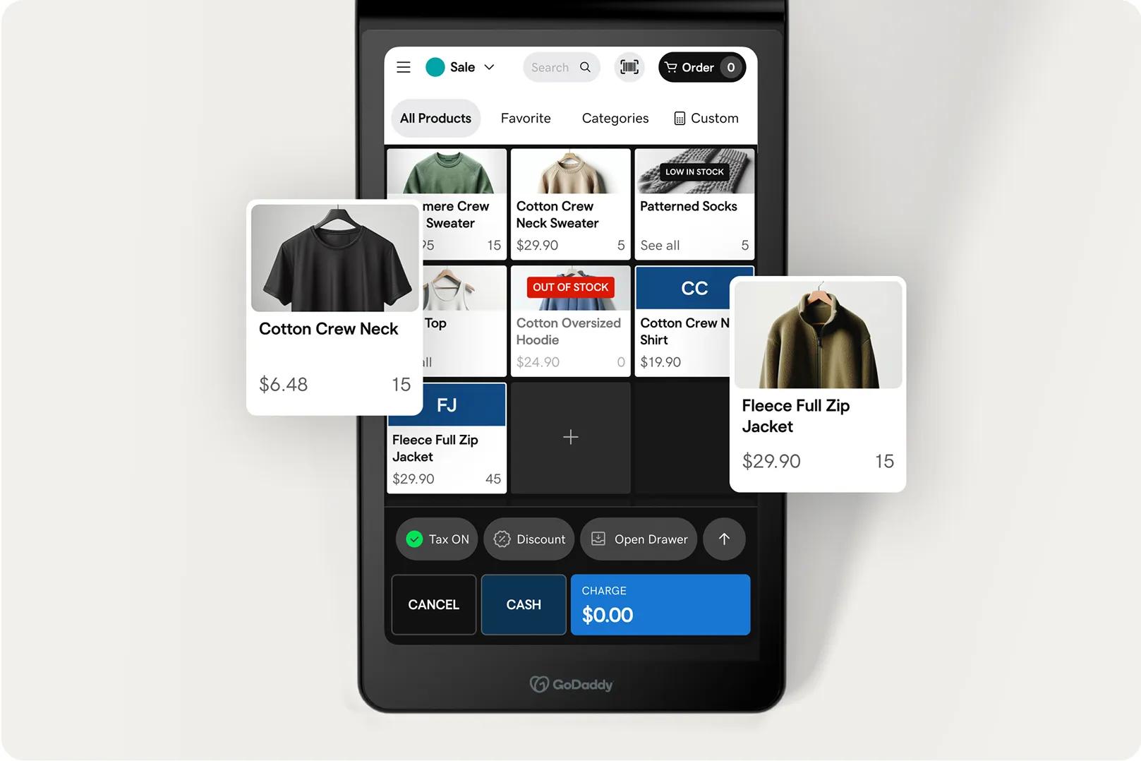 Easy-to-use POS catalog